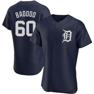 Men's Detroit Tigers Akil Baddoo Authentic Navy Alternate Jersey