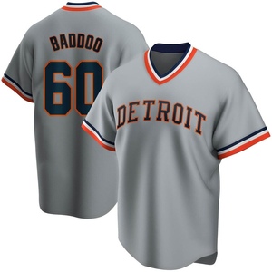 Men's Detroit Tigers Akil Baddoo Gray Road Cooperstown Collection Jersey