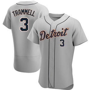 Men's Detroit Tigers Alan Trammell Authentic Gray Road Jersey