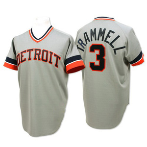 Men's Detroit Tigers Alan Trammell Authentic Grey Throwback Jersey