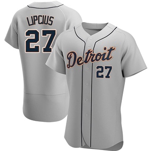 Men's Detroit Tigers Andre Lipcius Authentic Gray Road Jersey