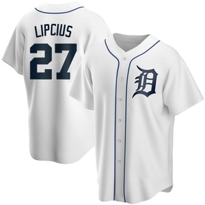 Men's Detroit Tigers Andre Lipcius Replica White Home Jersey