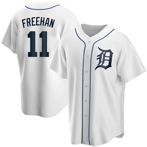 Men's Detroit Tigers Bill Freehan Replica White Home Jersey