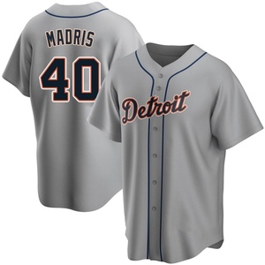 Men's Detroit Tigers Bligh Madris Replica Gray Road Jersey