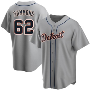 Men's Detroit Tigers Bryan Sammons Replica Gray Road Jersey