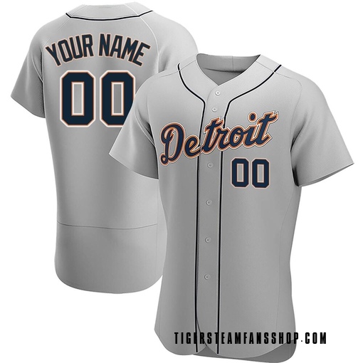 Printed Men's Detroit Tigers Lange #55 Gray Road JerseySports Baseball  Uniform