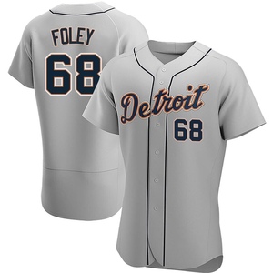 Men's Detroit Tigers Jason Foley Authentic Gray Road Jersey