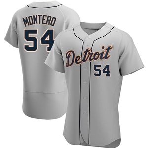 Men's Detroit Tigers Keider Montero Authentic Gray Road Jersey