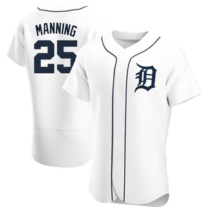 Men's Detroit Tigers Matt Manning Authentic White Home Jersey