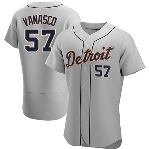 Men's Detroit Tigers Ricky Vanasco Authentic Gray Road Jersey