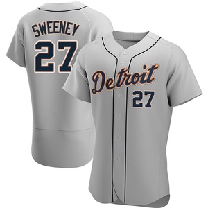 Men's Detroit Tigers Trey Sweeney Authentic Gray Road Jersey