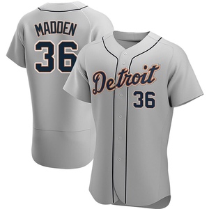 Men's Detroit Tigers Ty Madden Authentic Gray Road Jersey