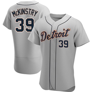 Men's Detroit Tigers Zach McKinstry Authentic Gray Road Jersey