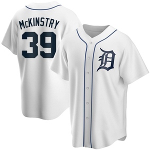 Men's Detroit Tigers Zach McKinstry Replica White Home Jersey