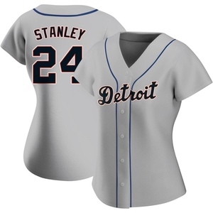 Women's Detroit Tigers Mickey Stanley Authentic Gray Road Jersey