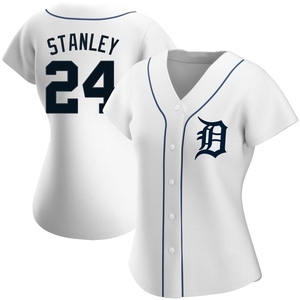 Women's Detroit Tigers Mickey Stanley Authentic White Home Jersey