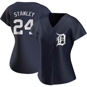 Women's Detroit Tigers Mickey Stanley Replica Navy Alternate Jersey