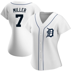 Women's Detroit Tigers Shelby Miller Replica White Home Jersey