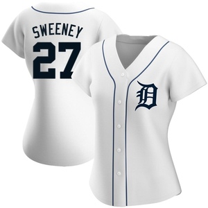 Women's Detroit Tigers Trey Sweeney Replica White Home Jersey