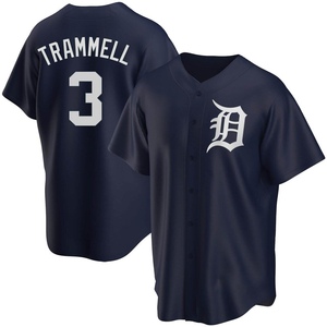 Youth Detroit Tigers Alan Trammell Replica Navy Alternate Jersey