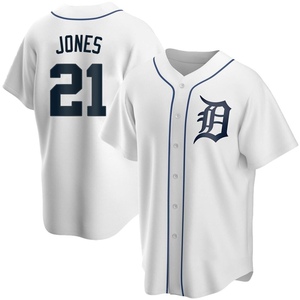 Youth Detroit Tigers Jacoby Jones Replica White JaCoby Jones Home Jersey