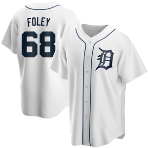 Youth Detroit Tigers Jason Foley Replica White Home Jersey