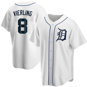 Youth Detroit Tigers Matt Vierling Replica White Home Jersey