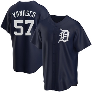 Youth Detroit Tigers Ricky Vanasco Replica Navy Alternate Jersey